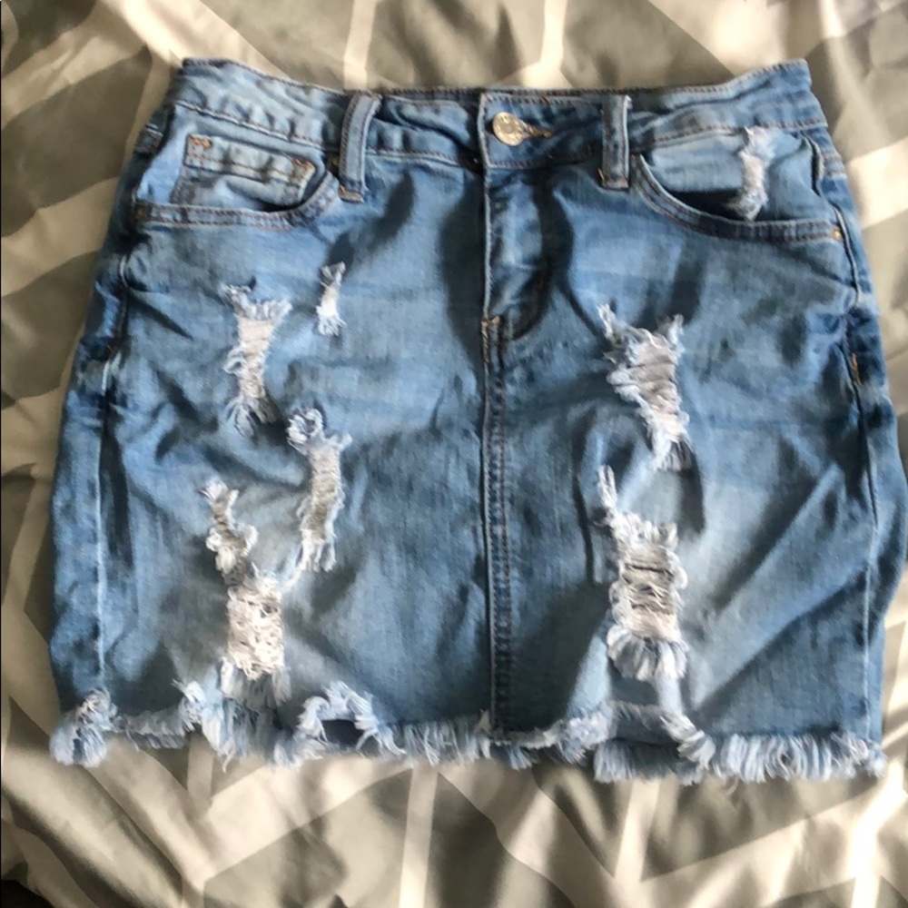 Fashion Nova Jean Skirt